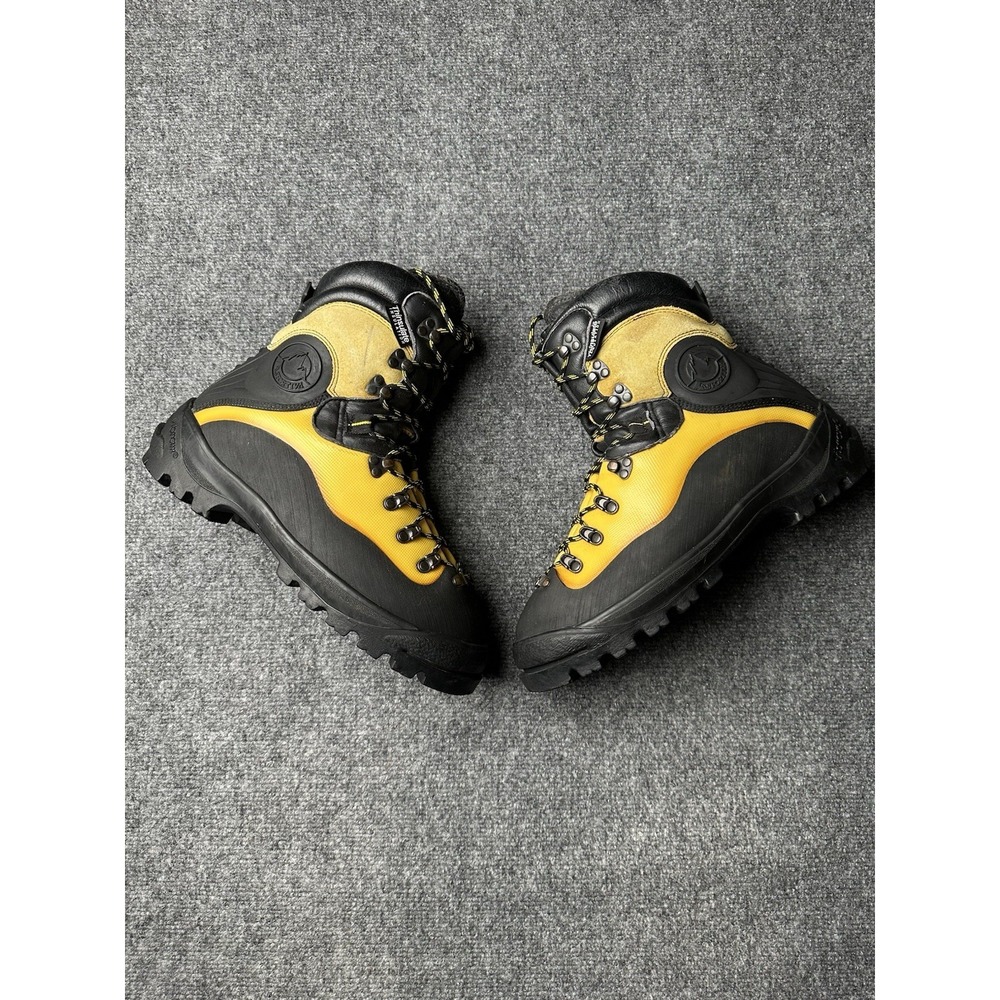 Mens Hiking Boots La Sportiva Eiger Yellow Black Made in Italy, Size US 10.5
